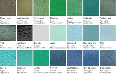 hermes green shades|hermes color guide.